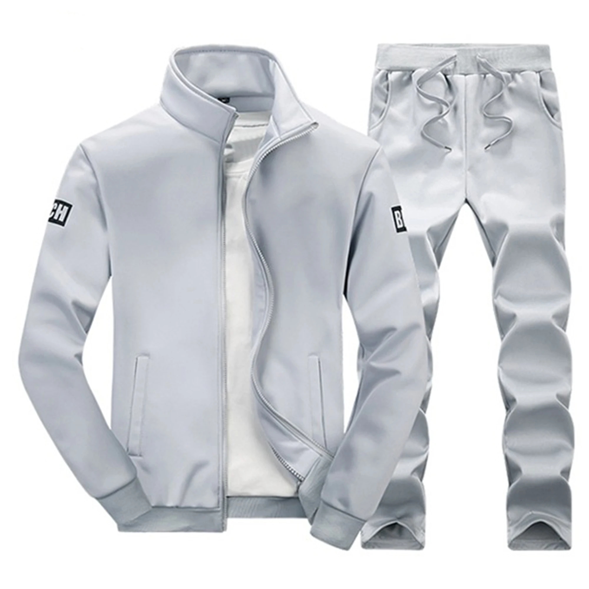 

summer customize design slim stylish youth plain polyester valvet traning track jacket blank joggers suits tracksuits for mens, Black,white,blue or custom color