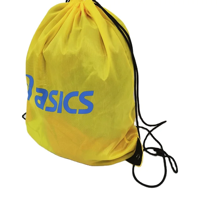 

Hot sale fitness bag yellow backpack weekender bag outdoor drawstring bag, Customized color