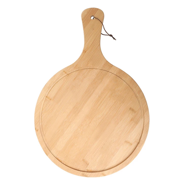 

High quality oiled bamboo chopping board Pizza plate