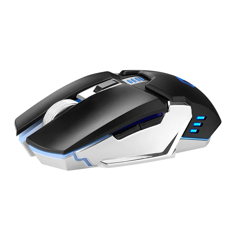 

Wireless Gaming mouse with Intelligent Power Saving and breath LED backllits, Black