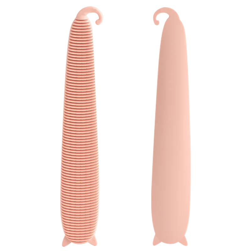 

New Coming Design Eco-friendly Lovely Shaped Pet Massage Comb, Gray/pink
