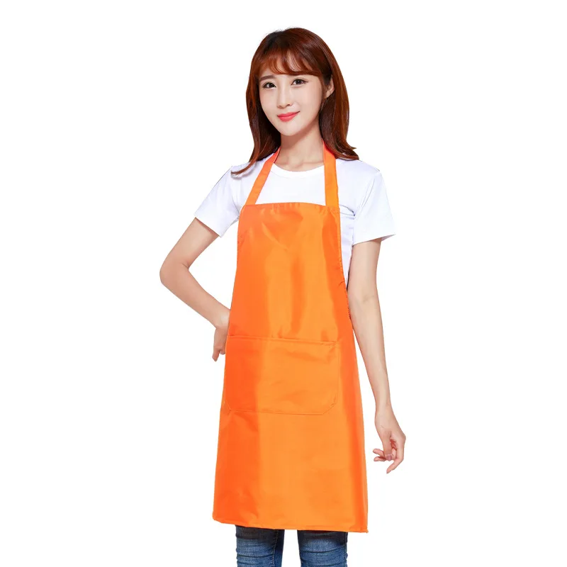 

Wholesale high quality custom logo cleaning kitchen apron, Blue