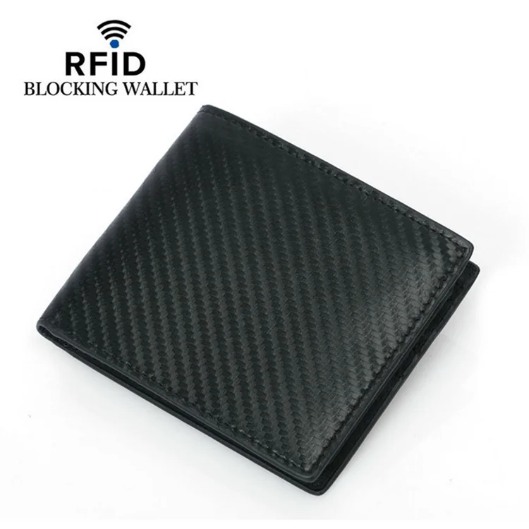 

custom wholesales bifold microfiber pu card holder thin mini men purse leather wallet, Black