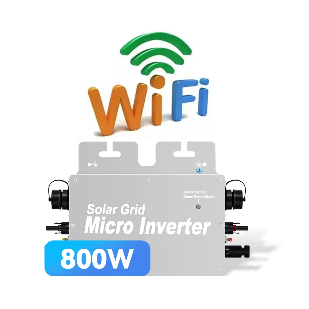 ACrevPOWER Balcony Power Plant 800W Microinverter IP65 Waterproof Single Phase 95% Efficiency MPPT Tuya Stand WIFI 50/60Hz