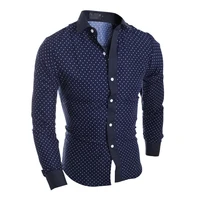 

Long Sleeve men's shirts camisas masculinas Formal men's dress shirt chemise homme Dot camisas hombre shirts for men