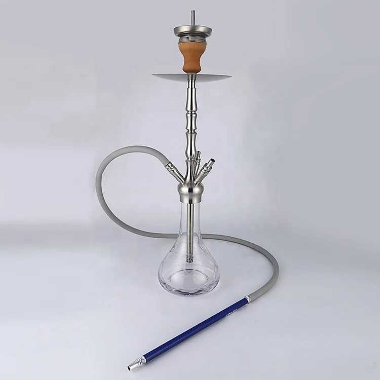 

HB-S106L round hand blown glass big stainless steel shisha hookah with plastic hose