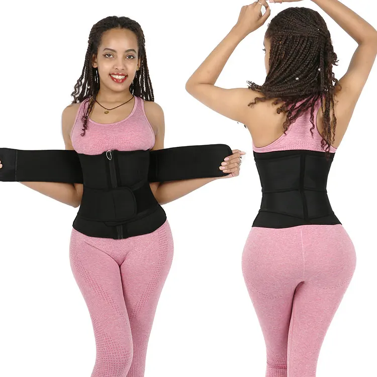 

Women Waist Trainer Sports Double Belt Fitness Corset, As shown