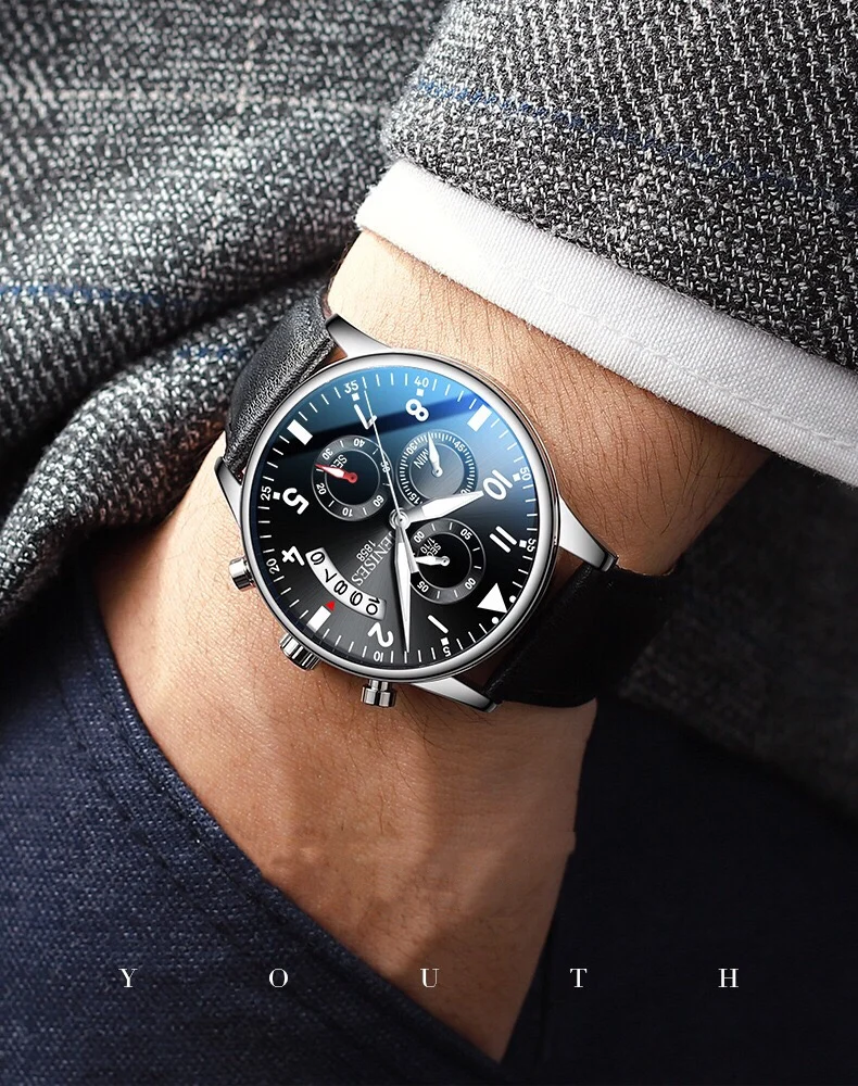 RELOJ YESS METÁLICO CON CALENDARIO PARA HOMBRE 2 TONOS 5645G-b - Yess  Watches Chile
