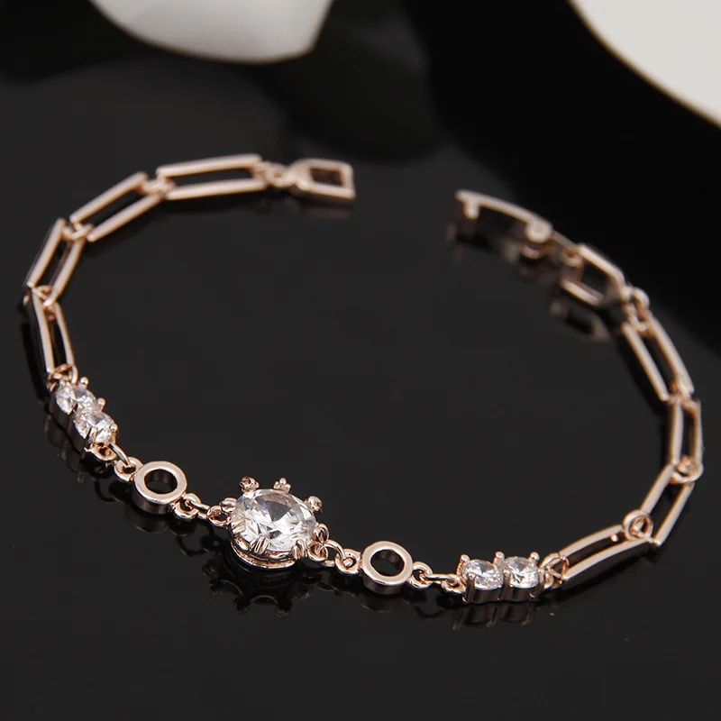 

New Fashion gift women crystal zircon alloy personalized bracelet