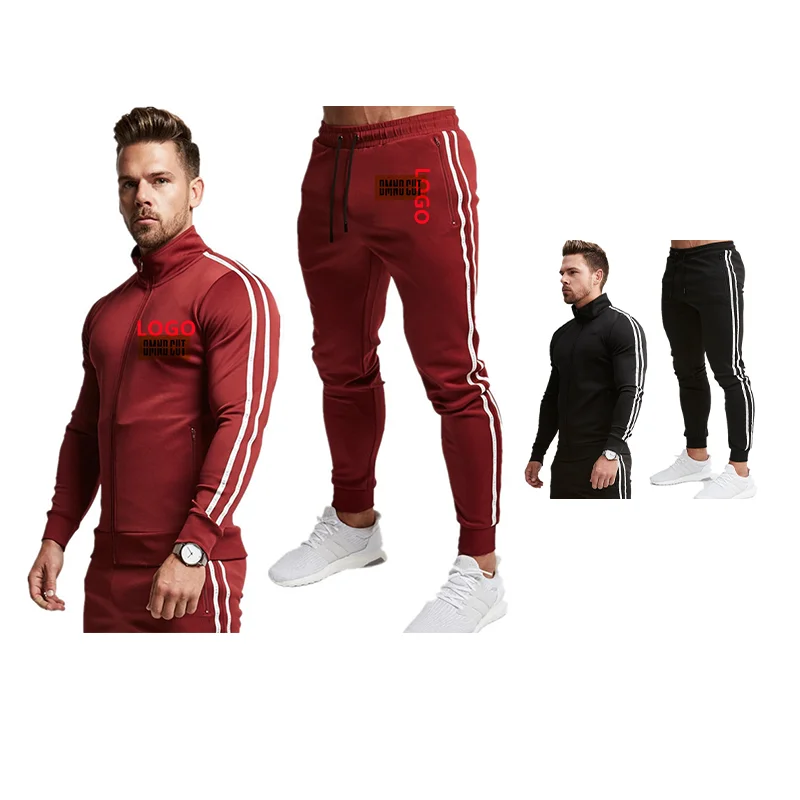 

Custom logo mens two 2 piece suit brother hs track sweat suits jogging jogger set training hoodie wear sweatsuit men tracksuits