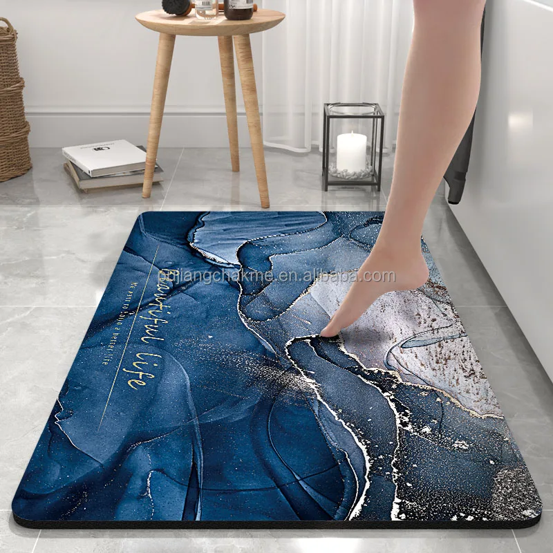 

Soft Absorbent Anti Slip Absorb Home New Super Diatom Mud Bathroom Mat