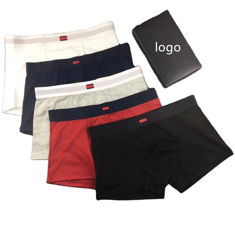 

Wholesale Fashion Letter Printed Men Cotton Boxers with Box