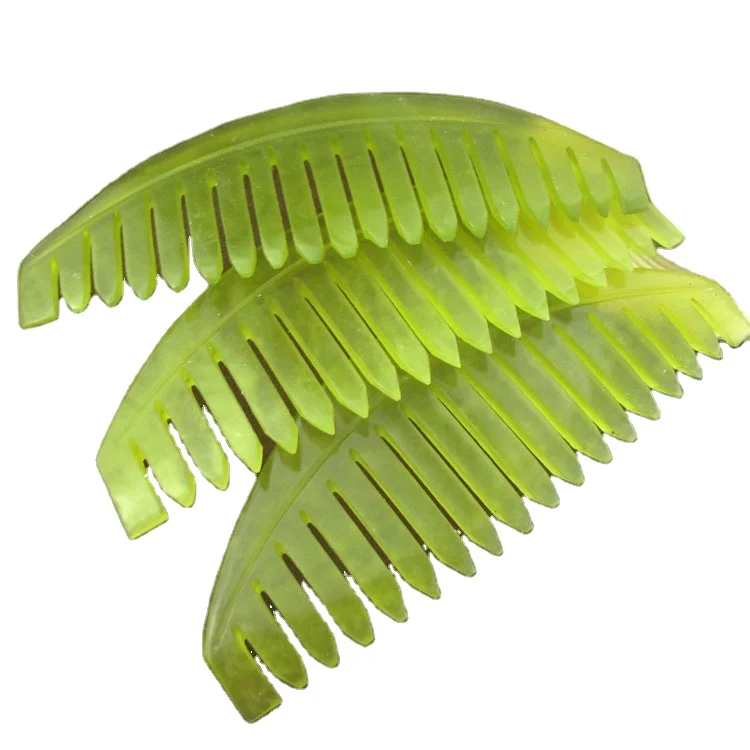 

Massager gua sha comb massage tool jade stone face hair