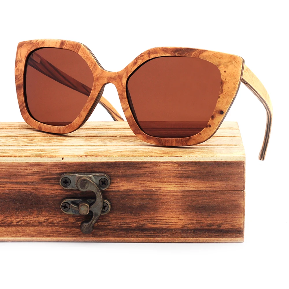

Designer famous steampunk sunglasses men women styles bamboo wooden sunglasses 2021