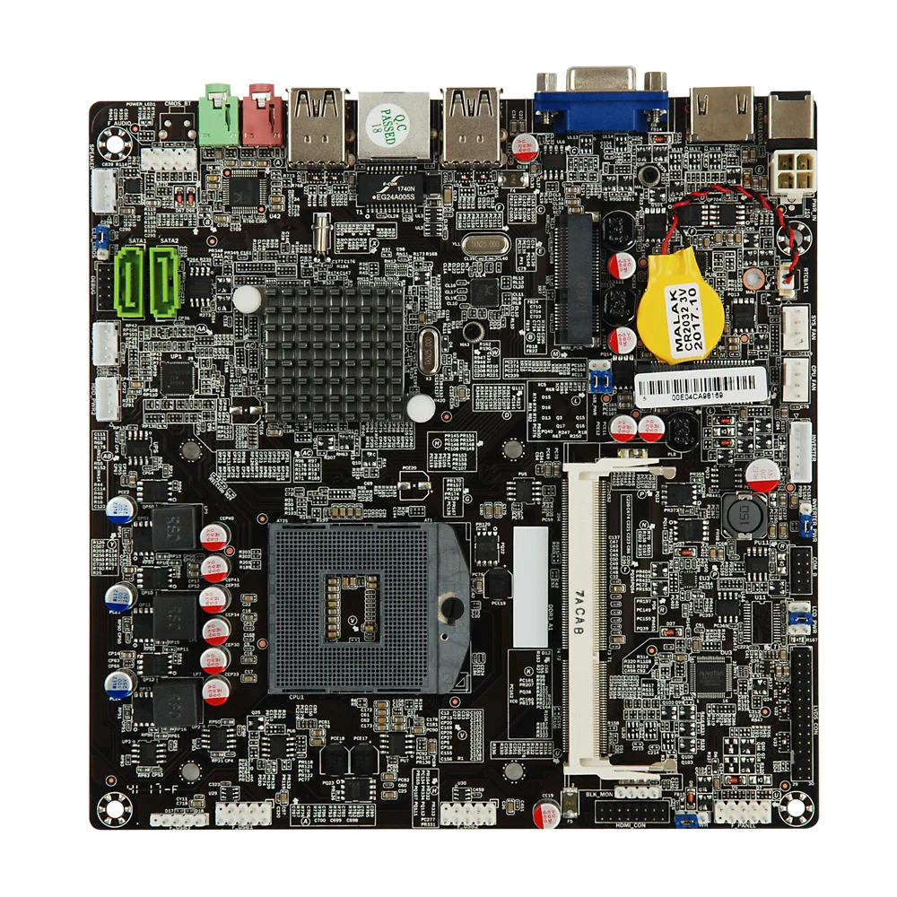 

Embedded motherboard ,Mini ITX HM65 17*17cm for AIO PC & IPC ,Support laptop CPU