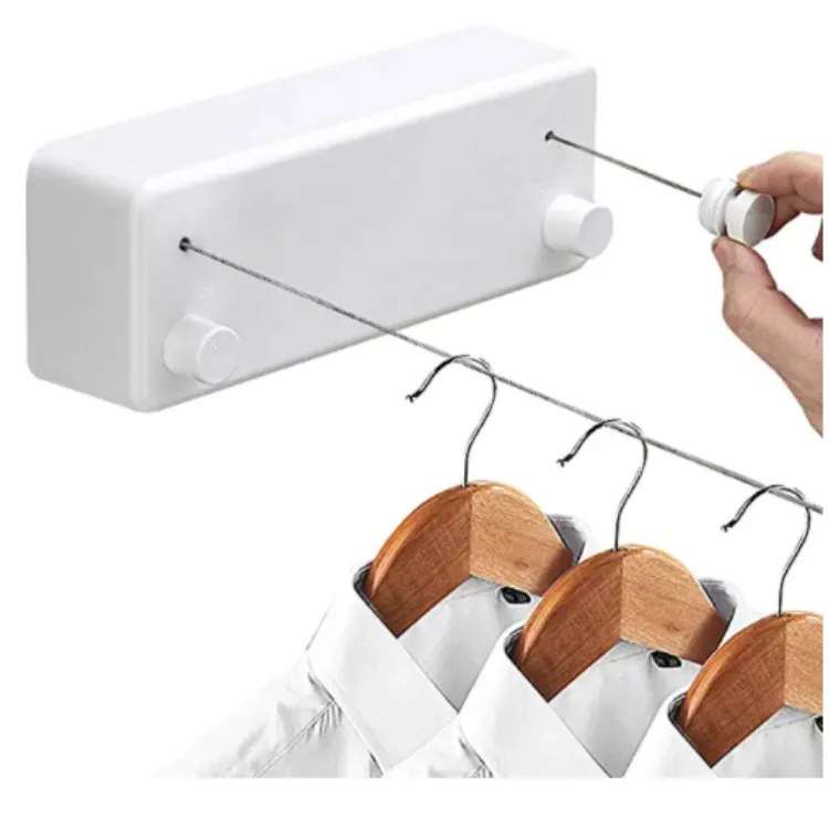 

Retractable Clothes line Dryer with Adjustable Stainless Steel Double Rope String Hotel Style Heavy Duty