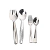 Best selling ps sliver plated flatware disposable plastic salad spoon fork