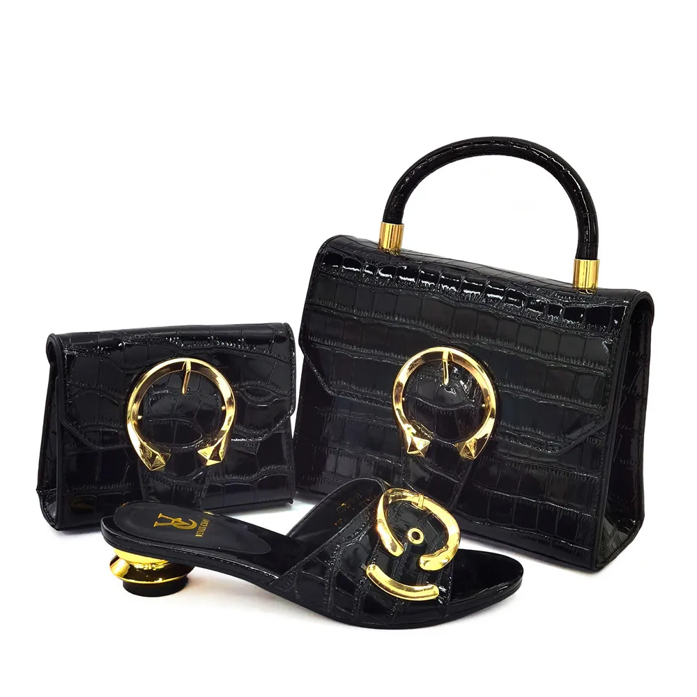 

2021 African Shoes And Bags To Match Stock Wedding Women Shoes b 2107