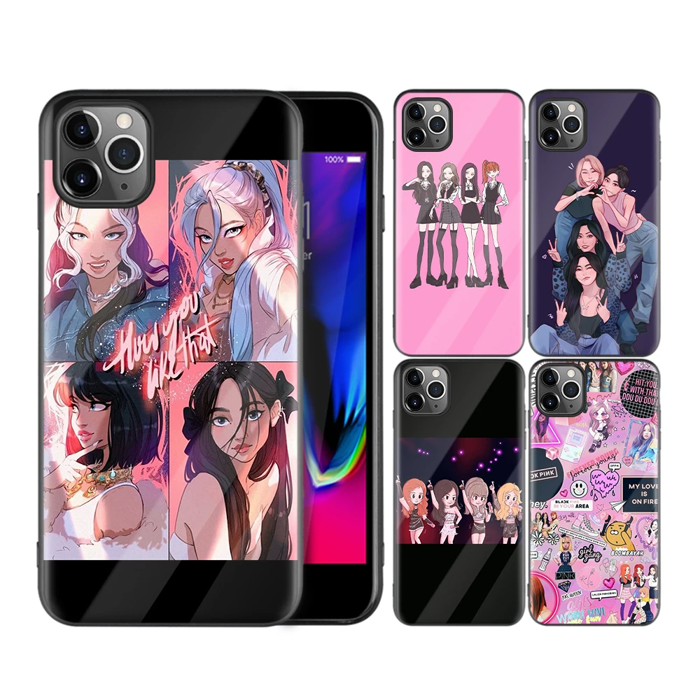 

Wholesale Price Scratch Proof Phone Case Of Blackpinks Girls Phone Case For IPhone 11 12 Pro Max, Black