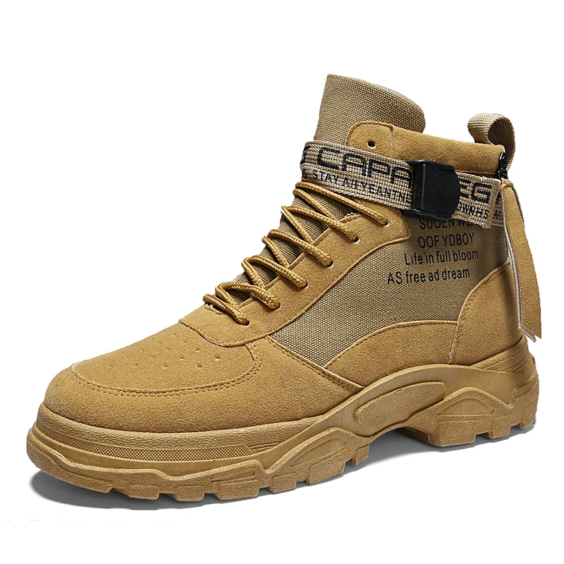 

Autumn Winter New High Ankle Mens Shoes Boots Men Casual Outdoor Shoes