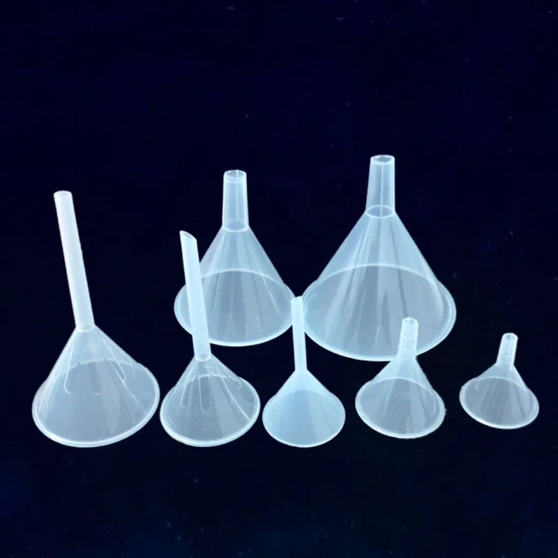 
HAIJU Lab Food Grade Transparent PP Plastic Labaoratory Chemical Multi Purpose Funnel 