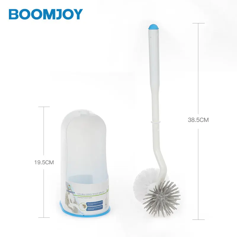 

B3 Toliet Silicon Cleaner White And Grey Brush, Customized