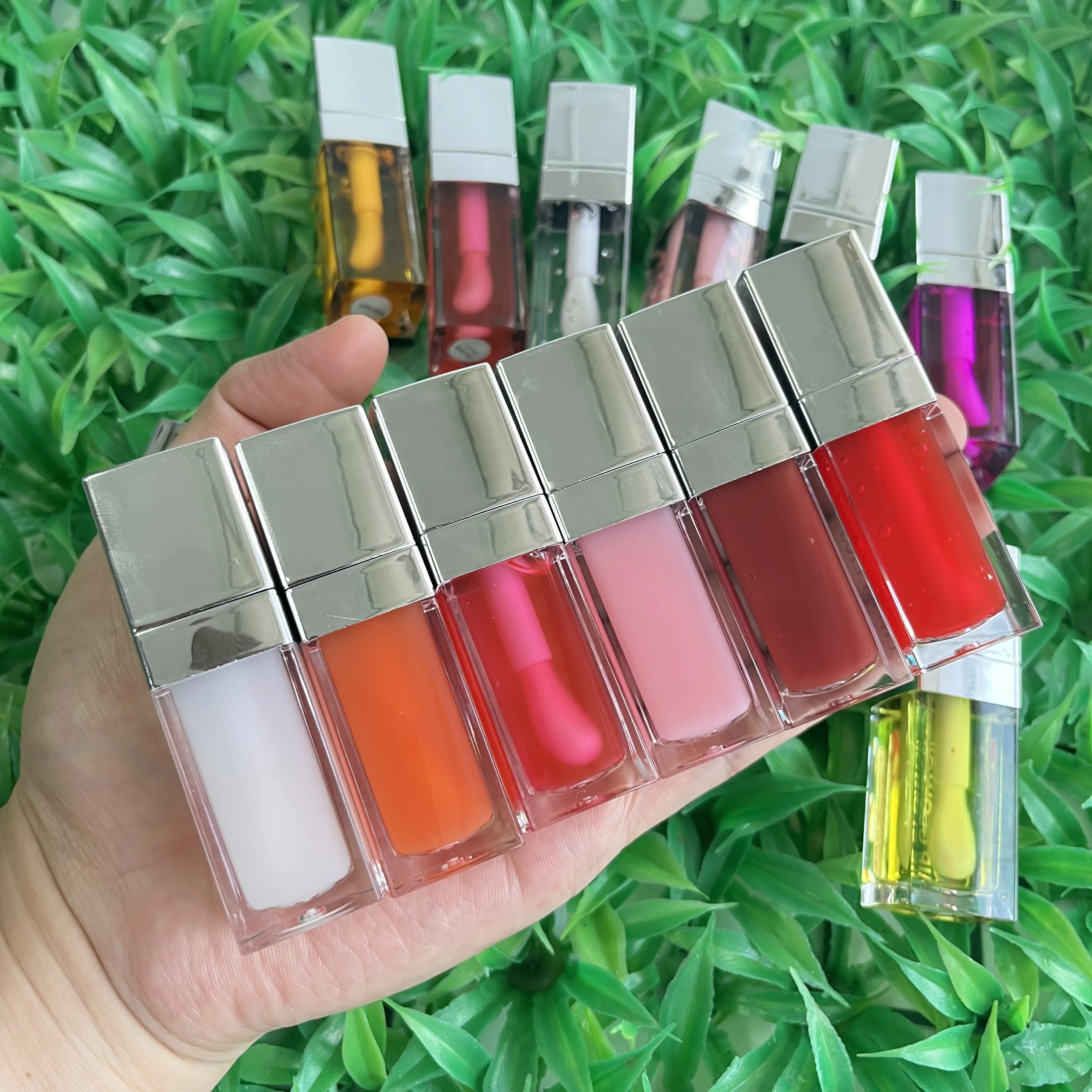 

Popular lip glow oil custom big applicator tubes tinted lip oil private label