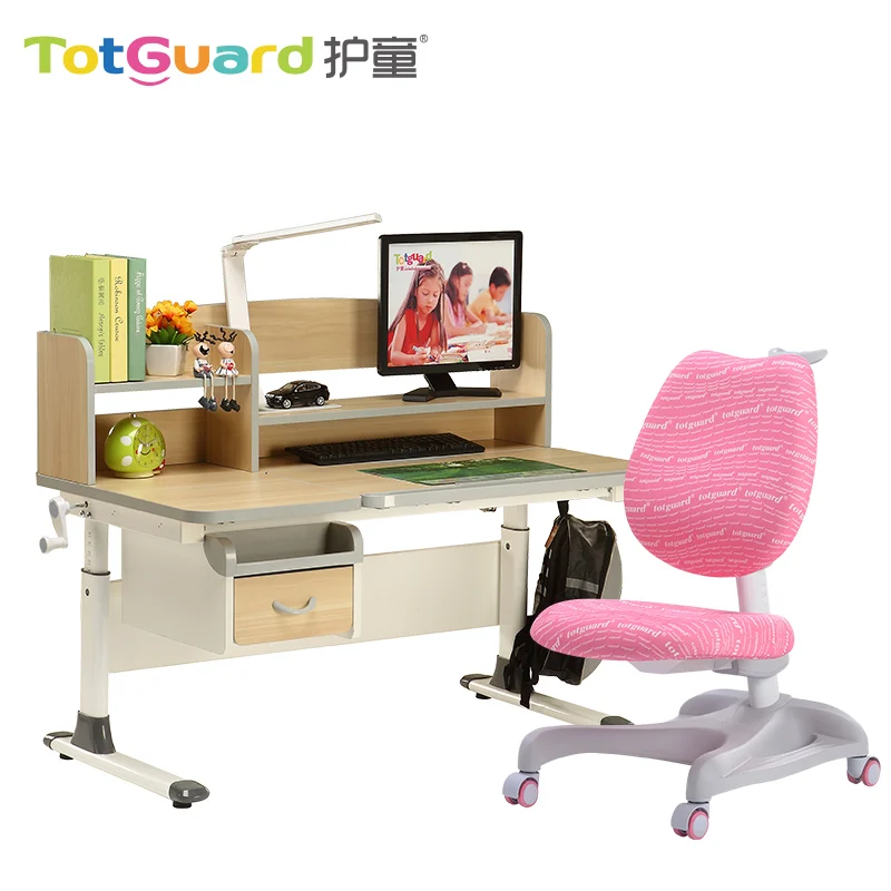 
hot sale ergonomic MDF study table chair for children 