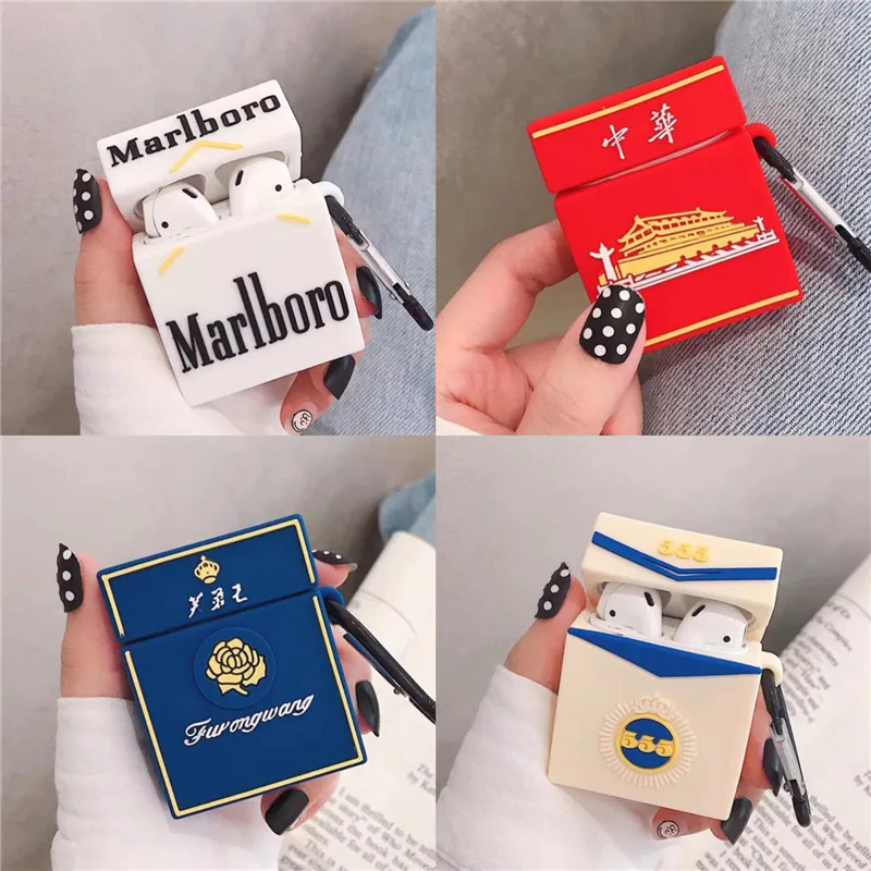 2020 Newest Airpods Cases 3d Cigarette Box For Marlboro Silicone