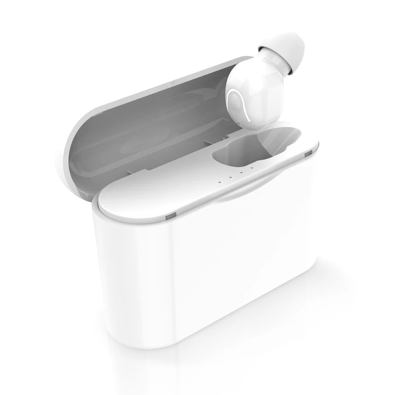 

Private Model Portable Blue tooth Single Earphones with Charging Box Wireless Earbuds Headphones earbuds for Cell Running Sports