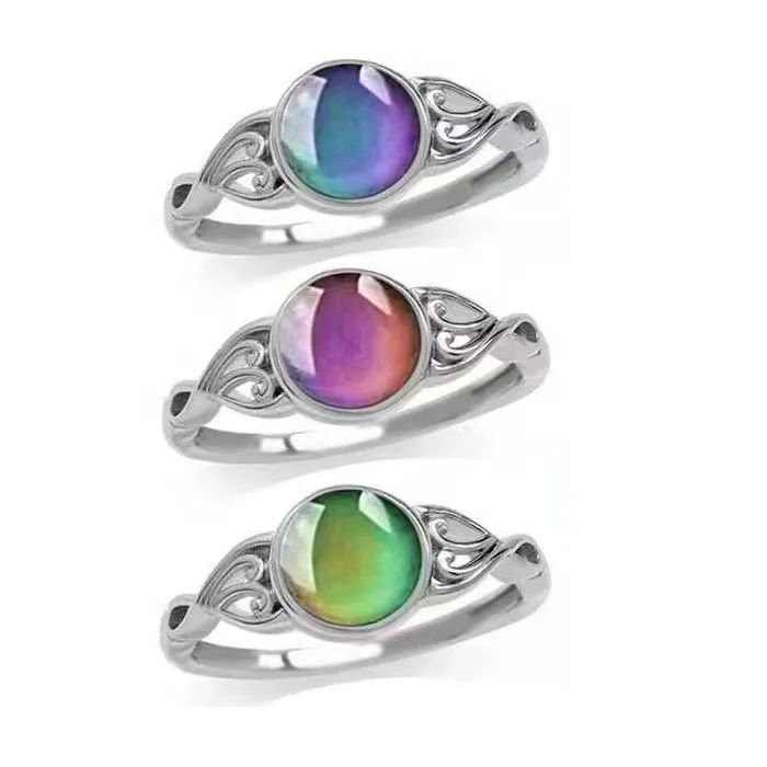 

Hot Selling Changes Color Woman Gifts Girls Rings Mood Ring Chaning with Your Mood