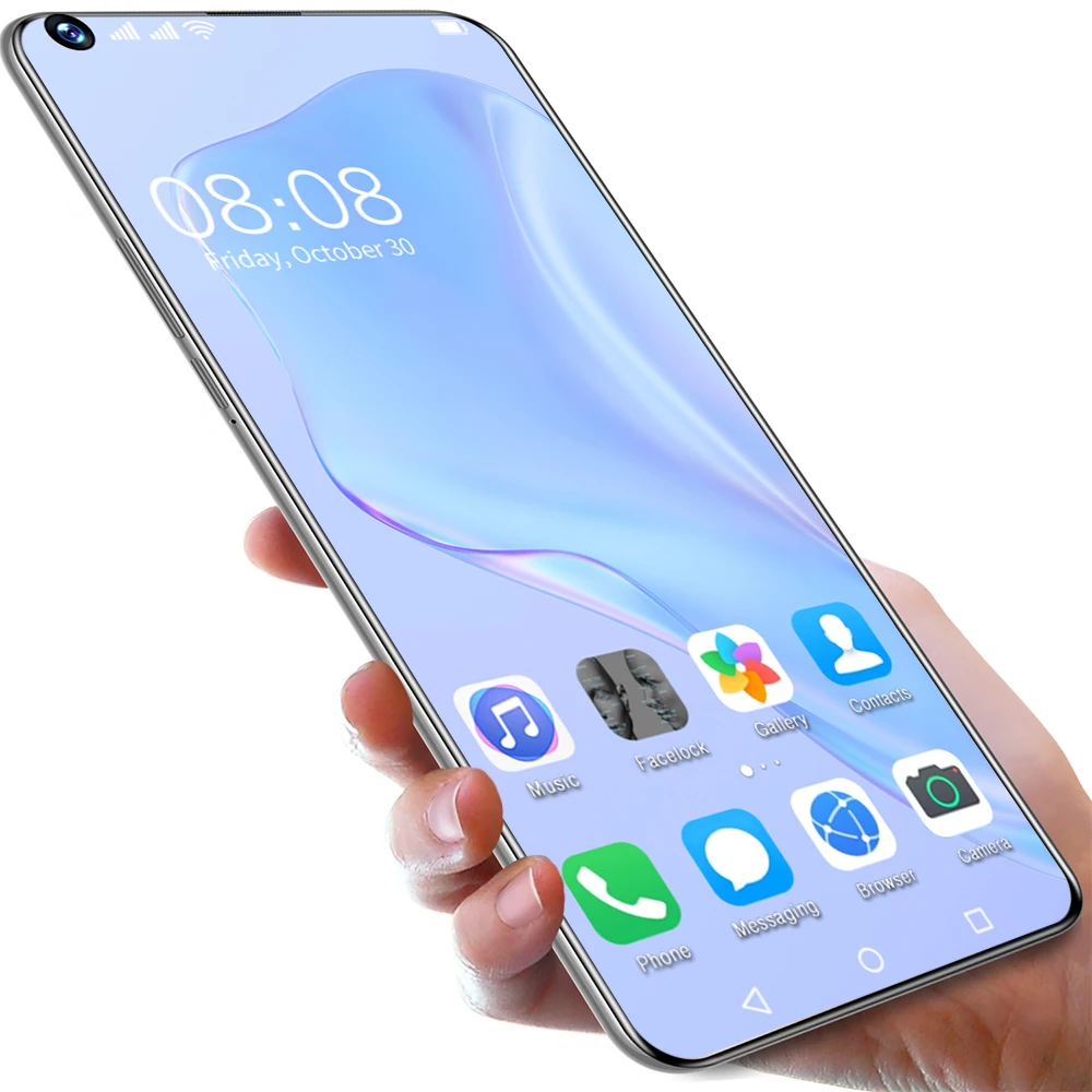 

mobile phones P50 Pro 7.3 Inch 6800mAh Full Screen 4G 5G clone mobile phone