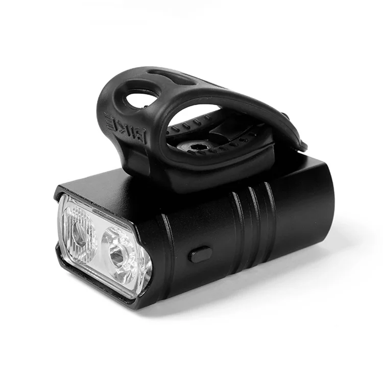 

Strong light flashlight power display mountain bike headlamp bicycle lamp horn lamp, Black