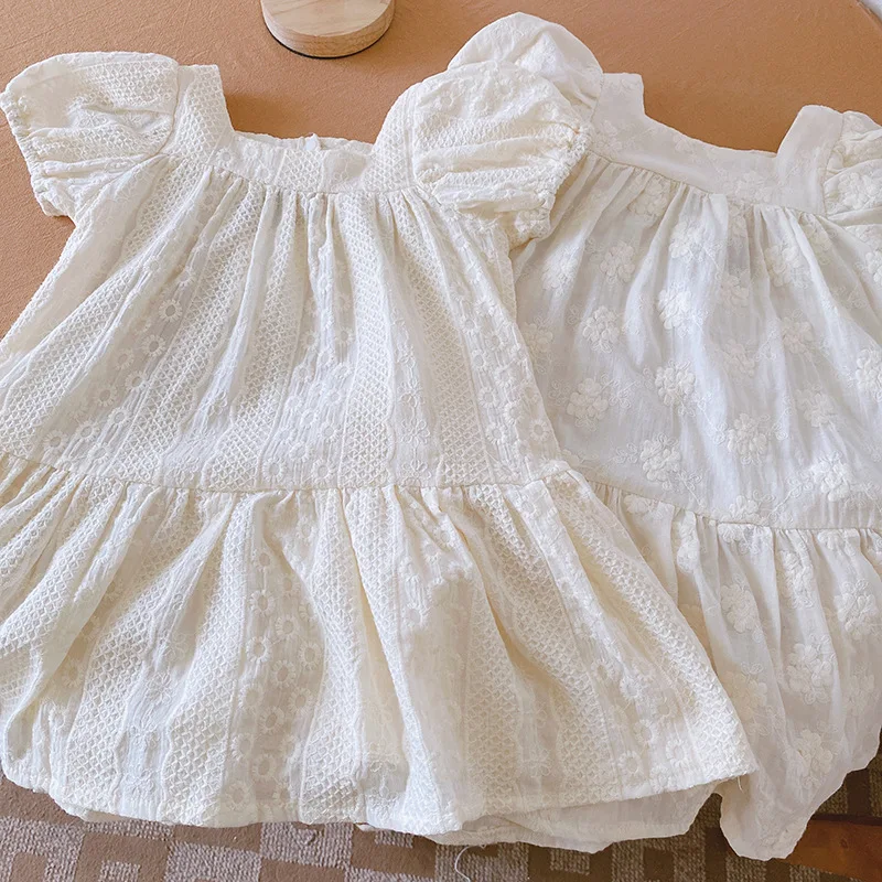 

Plenty of spot 2021 summer new embroidery short-sleeved refreshing girls dress