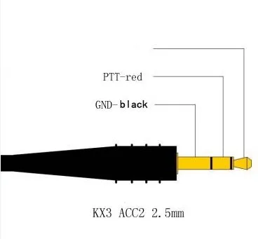Cable de codificación Push to Talk/Cable de control de conmutación para ELECRAFT Amplificador de KX3 a MX-P50M 