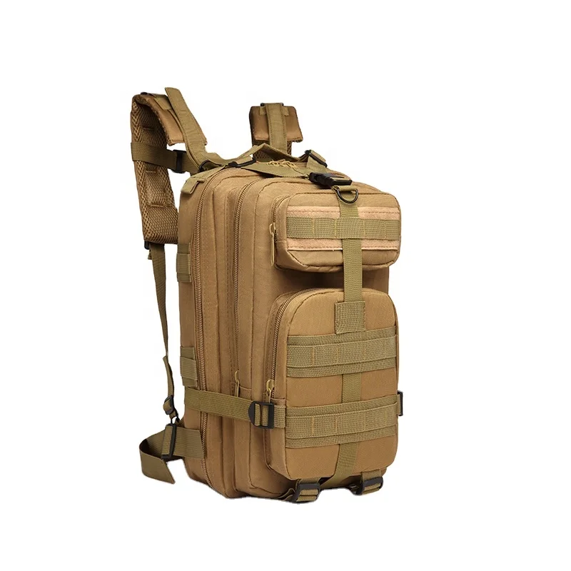 

Wholesale Custom Logo 25L Assault Army Molle Bag Waterproof Outdoor Rucksack With Military Tactical Backpack, Khaki/camouflage