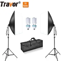 

Travor LS2000 umbrella type 85w CFL bulb camera softbox photography studio soft box kit with lamp and light stand