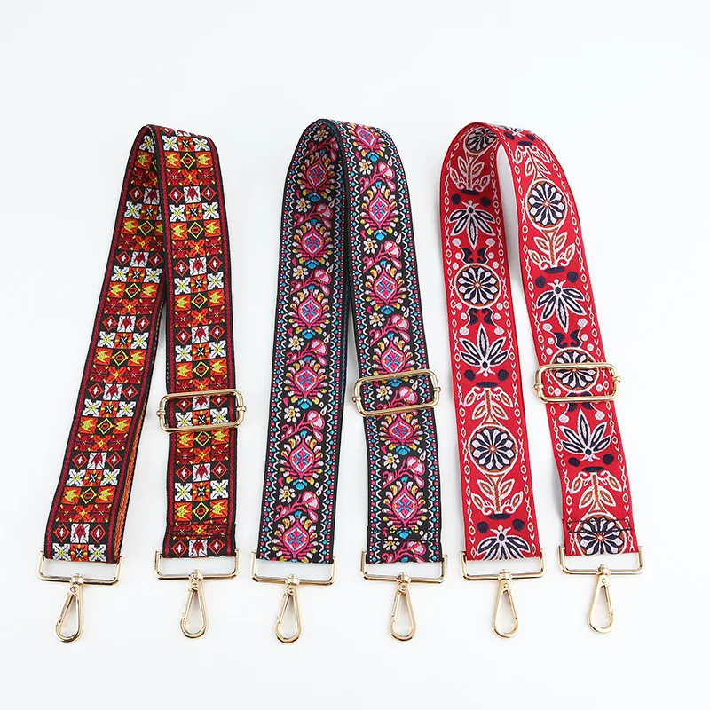

Meetee B-S2117 Lightweight Polyester Cotton Jacquard Embroidery Widened Shoulder Strap Bag Accessories