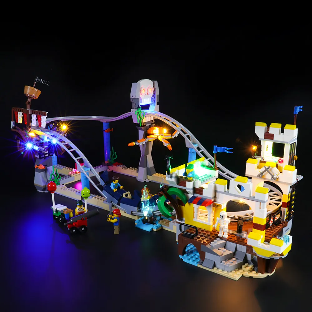 Paraíso anillo Psicologicamente Briksmax-kit De Luces Led Para Montaña Rusa,Kit De Luces Led Para Legos  Creator Pirate,Con Legos 31084,No Incluye Juego De Legos - Buy De Legos  Mini Figuras Lego Creador Pirata Montaña Rusa Legos