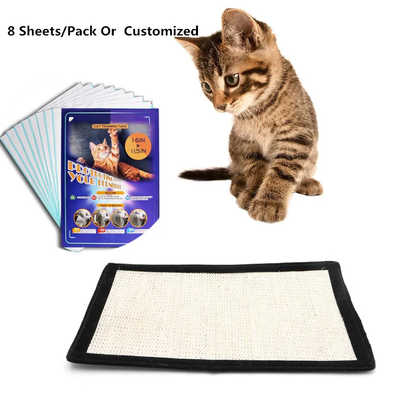 Upgraded Pre Cut No Residue Clear Double Sided Sticky Anti Cat Scratch