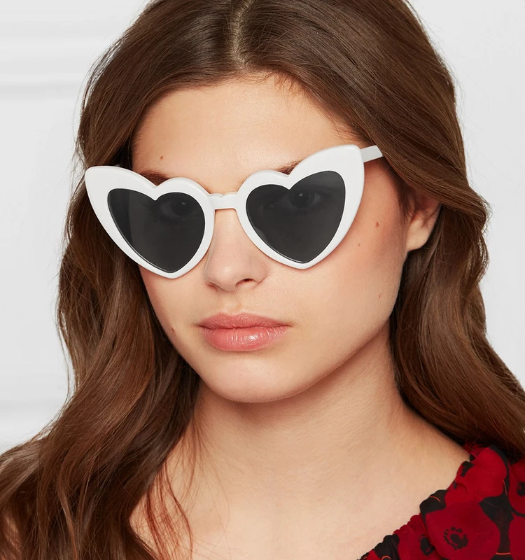 

Newest Designer Glasses Authentic Cute Large Frame Heart Shaped Sunglasses, 8 colors