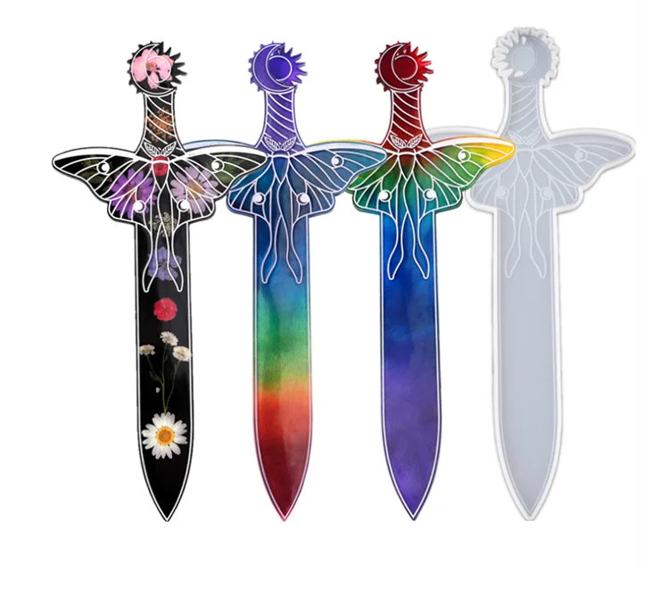 

Y2361 New design Sword dagger knife lunar immortal Arrow silicone mold, Random