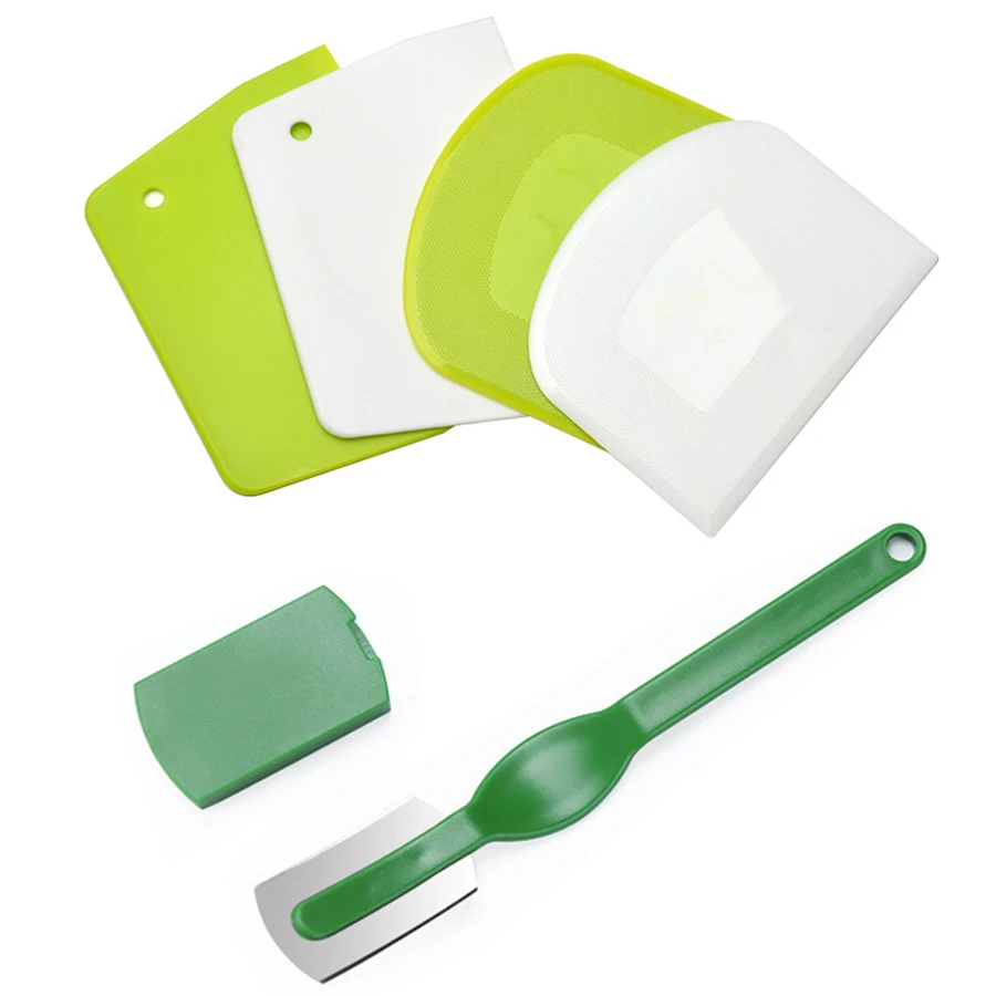 

Plastic White Dough Cutter Green Carbon Bread Lame Bread Baking Accessories Set Cake and Pastry Tools, Green/white/pink