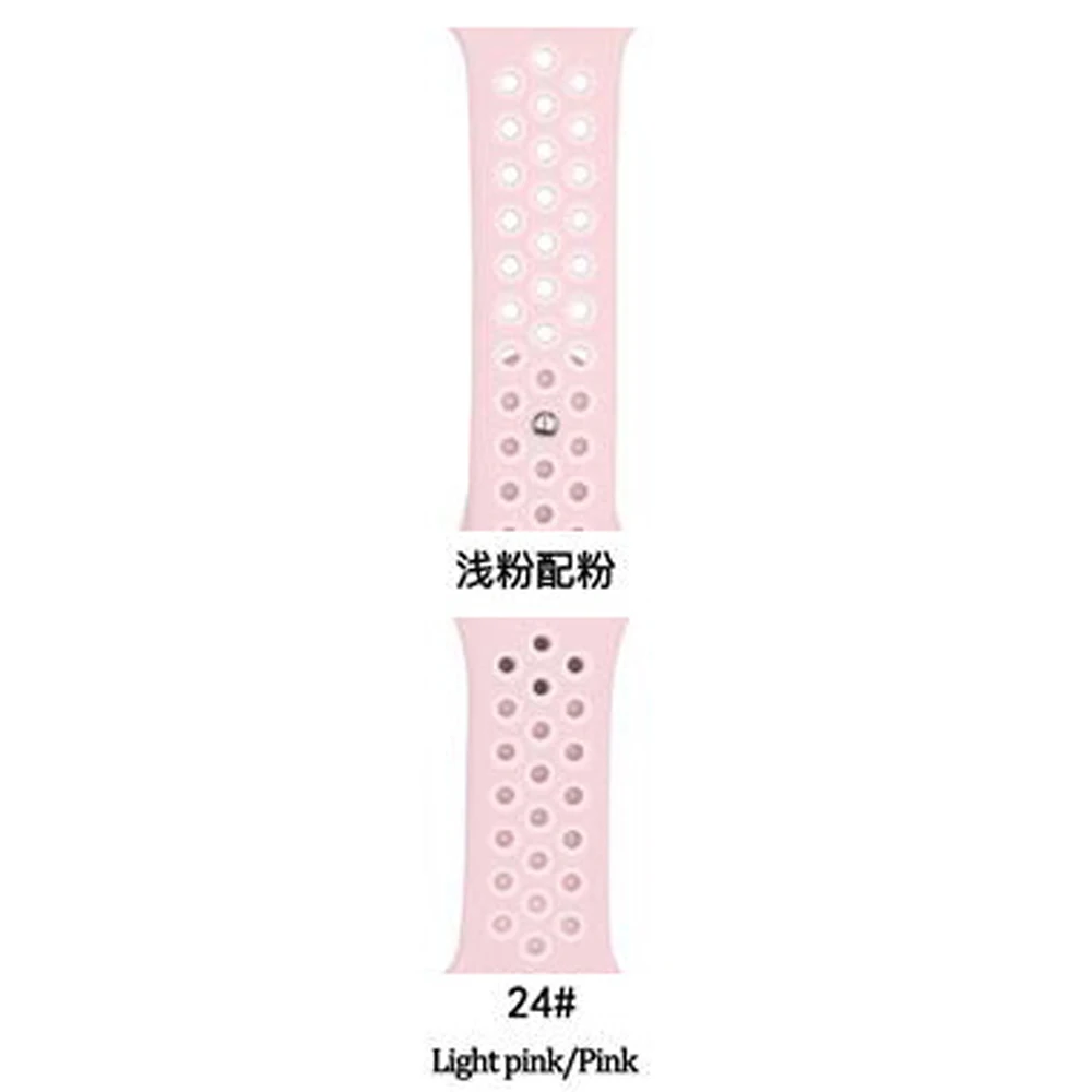 

ShanHai Sport Band For Apple Watch 42mm 38mm 40mm 44mm,Silicone Strap Replacement Wristbands For Apple Watch Series 5/4/3, Multi-color optional or customized