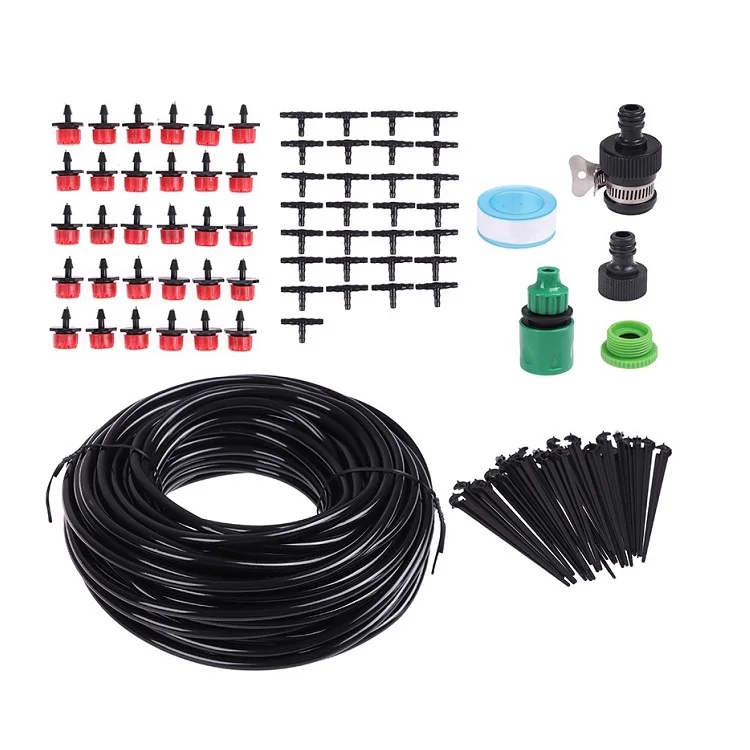 

Watering Garden Hose Kits drip irrigation system Cheap Price Drip Irrigation Watering Devices, Black