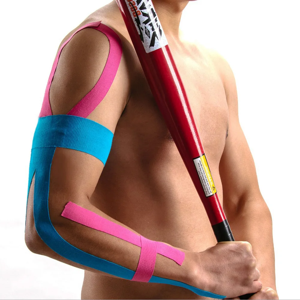 

Elastic Breathable Cotton Waterproof Strong Adhesive Sports Kinesiology Tape, Black, pink, blue,red,