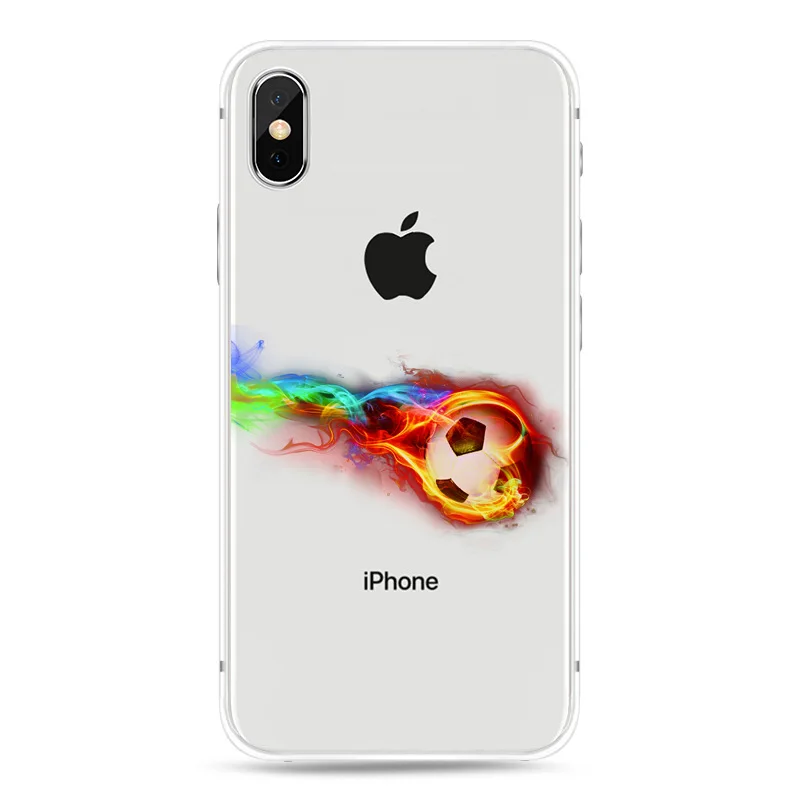 

Transparent Custom Soccer Football Phone Cases For iPhone 12 Pro Max