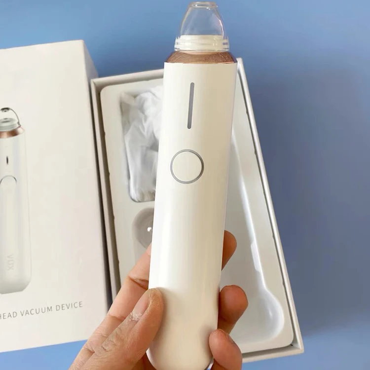 

New trending usb visual face pore suction device blackhead remover pore vacuum, White+turquoise
