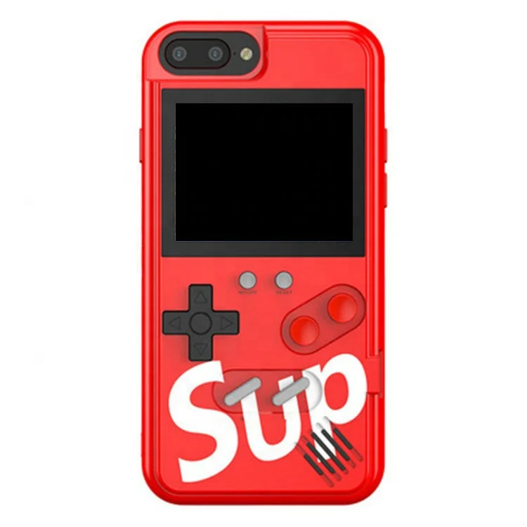

2020 Full Color screen Display 36 Classic Games Chargeable Smart Phone Case TPU Soft Silicone Sup Game Phone Case
