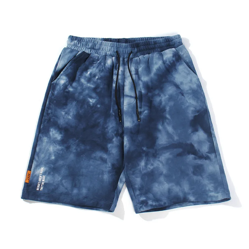 

Custom Mens High Quality 100% cotton Tie Dye Casual Sweat Shorts Wholesale